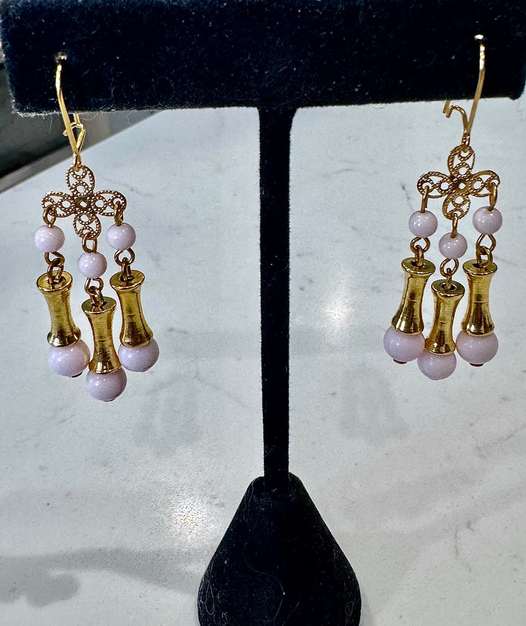 Vintage Ercole Moretti Chandelier Dangle Earrings