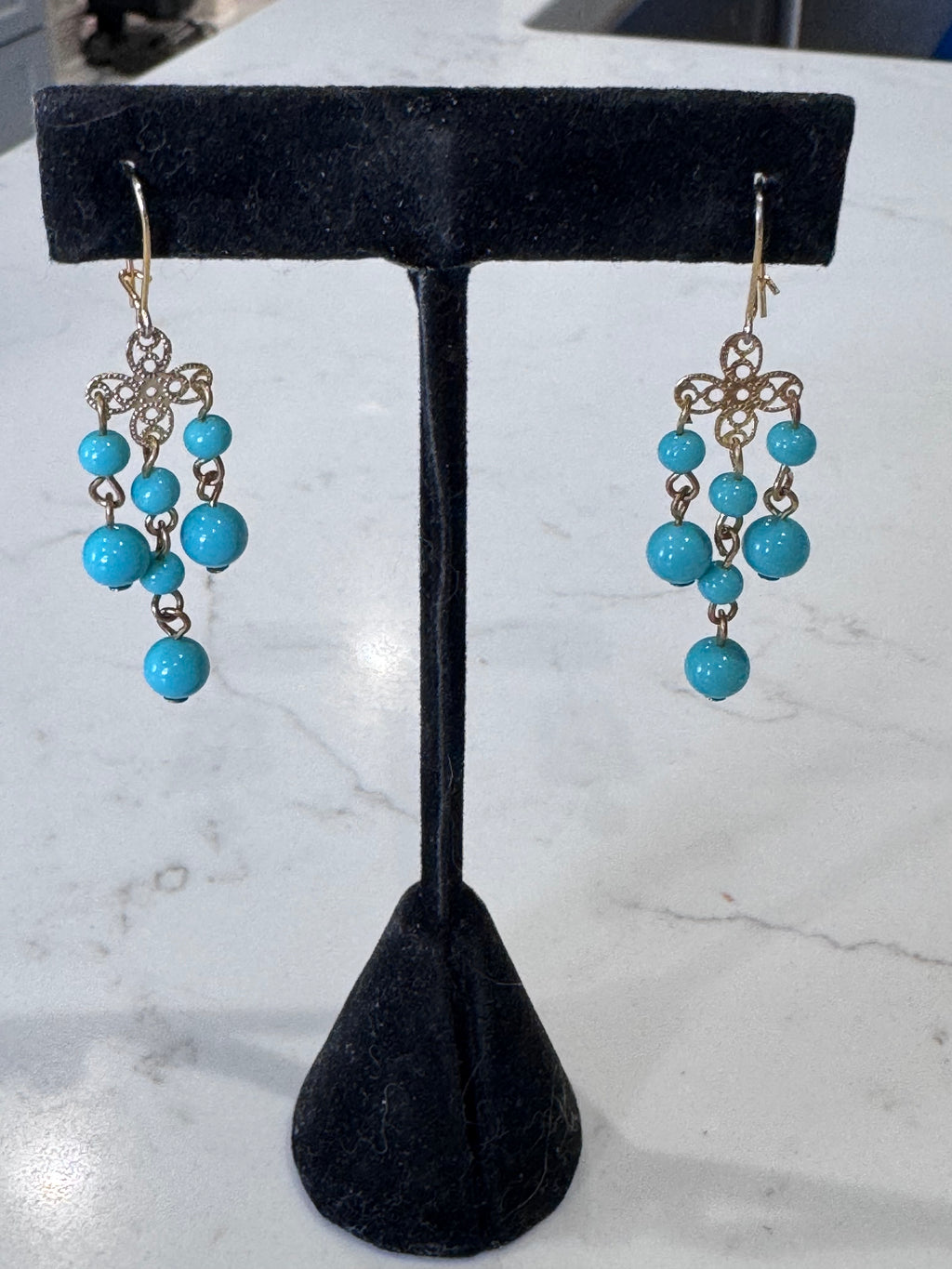 Vintage Ercole Moretti Chandelier Dangle Earrings