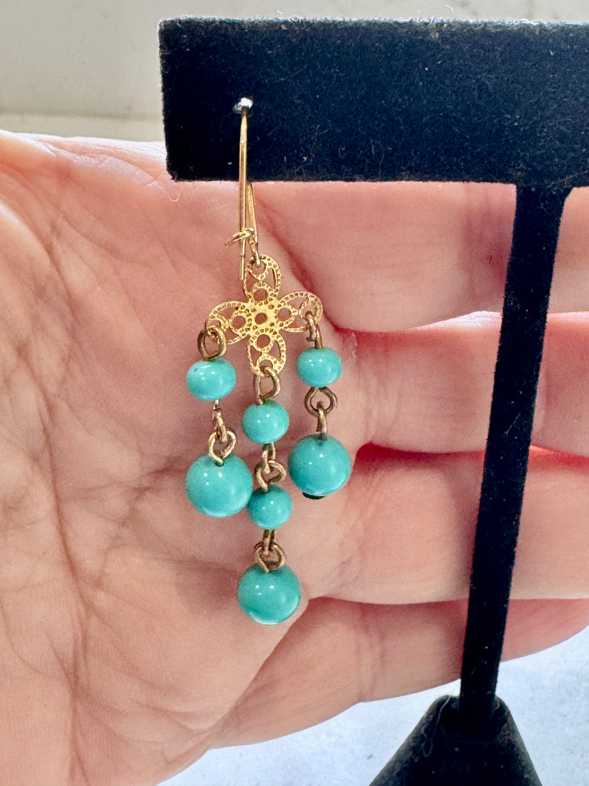 Vintage Ercole Moretti Chandelier Dangle Earrings