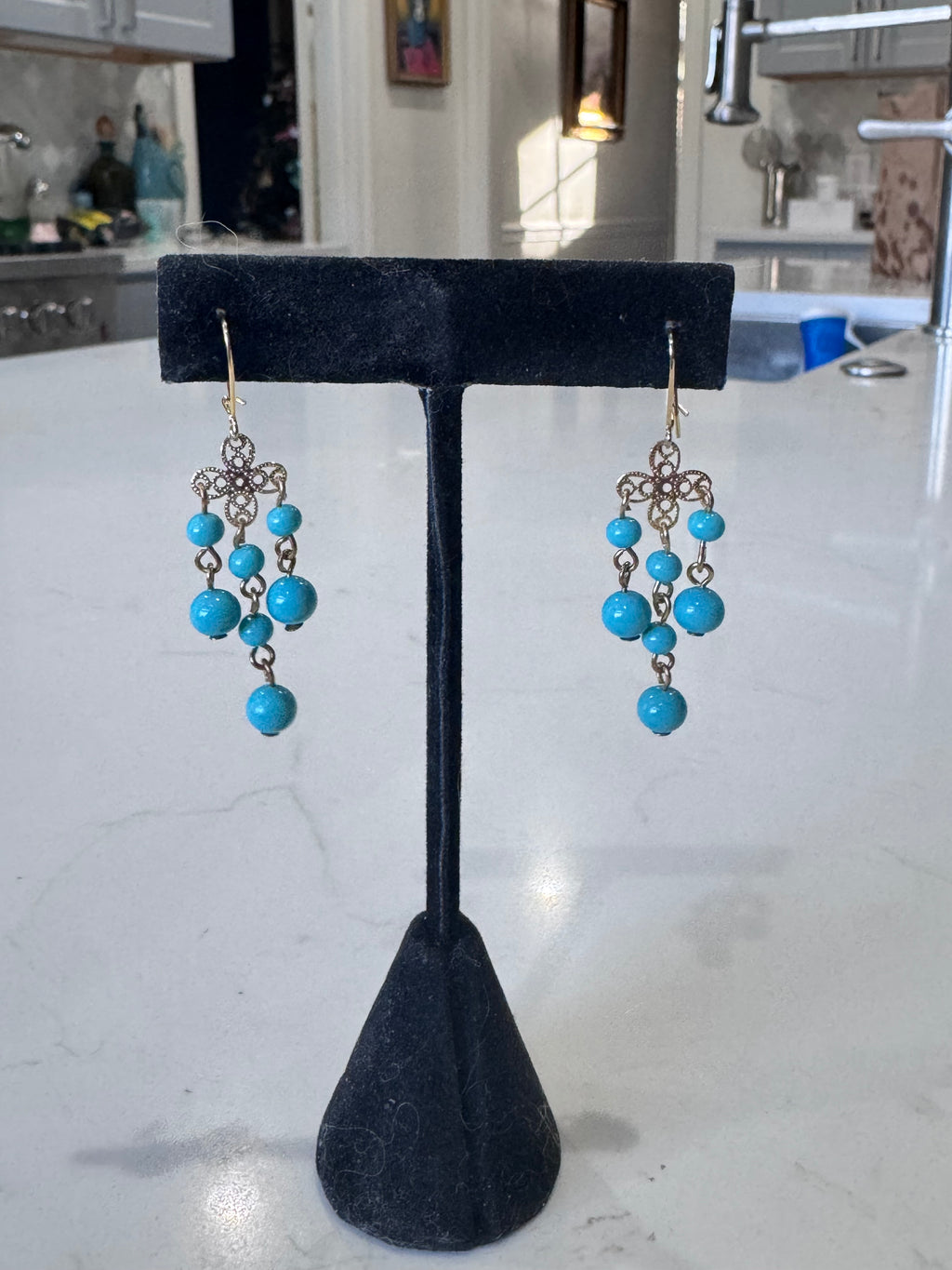 Vintage Ercole Moretti Chandelier Dangle Earrings