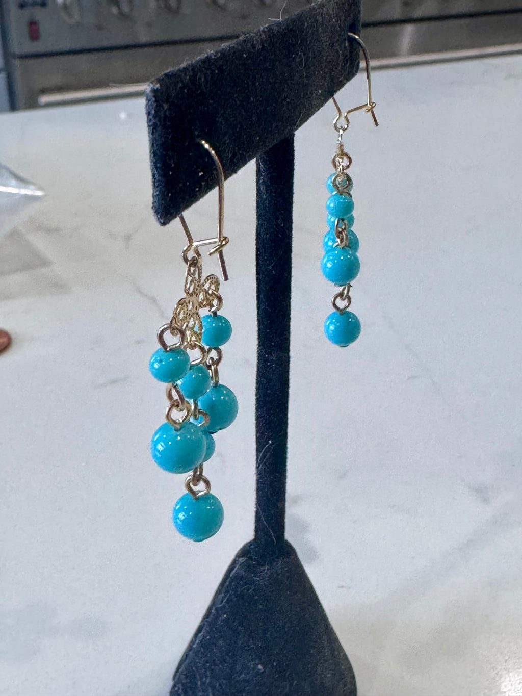 Vintage Ercole Moretti Chandelier Dangle Earrings