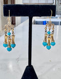 Vintage Ercole Moretti Chandelier Dangle Earrings