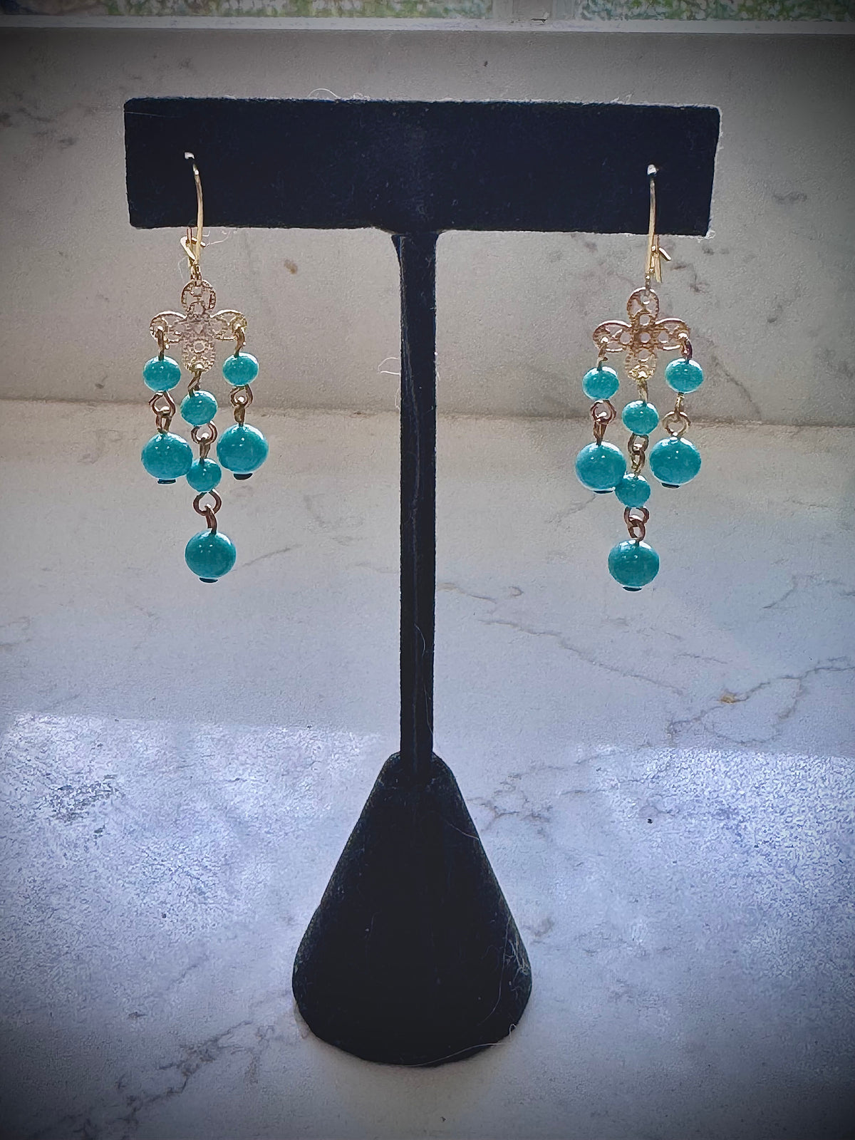 Vintage Ercole Moretti Chandelier Dangle Earrings