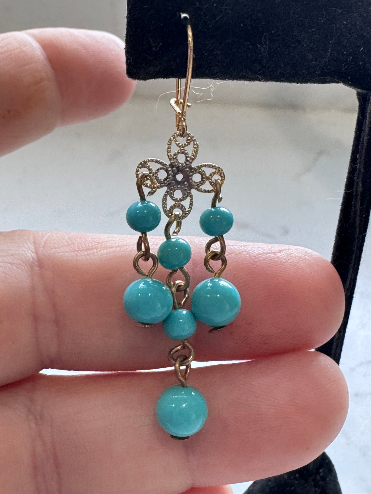 Vintage Ercole Moretti Chandelier Dangle Earrings