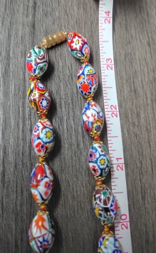 Extra Long 47” Ercole Moretti Necklace in Excellent Vintage Condition