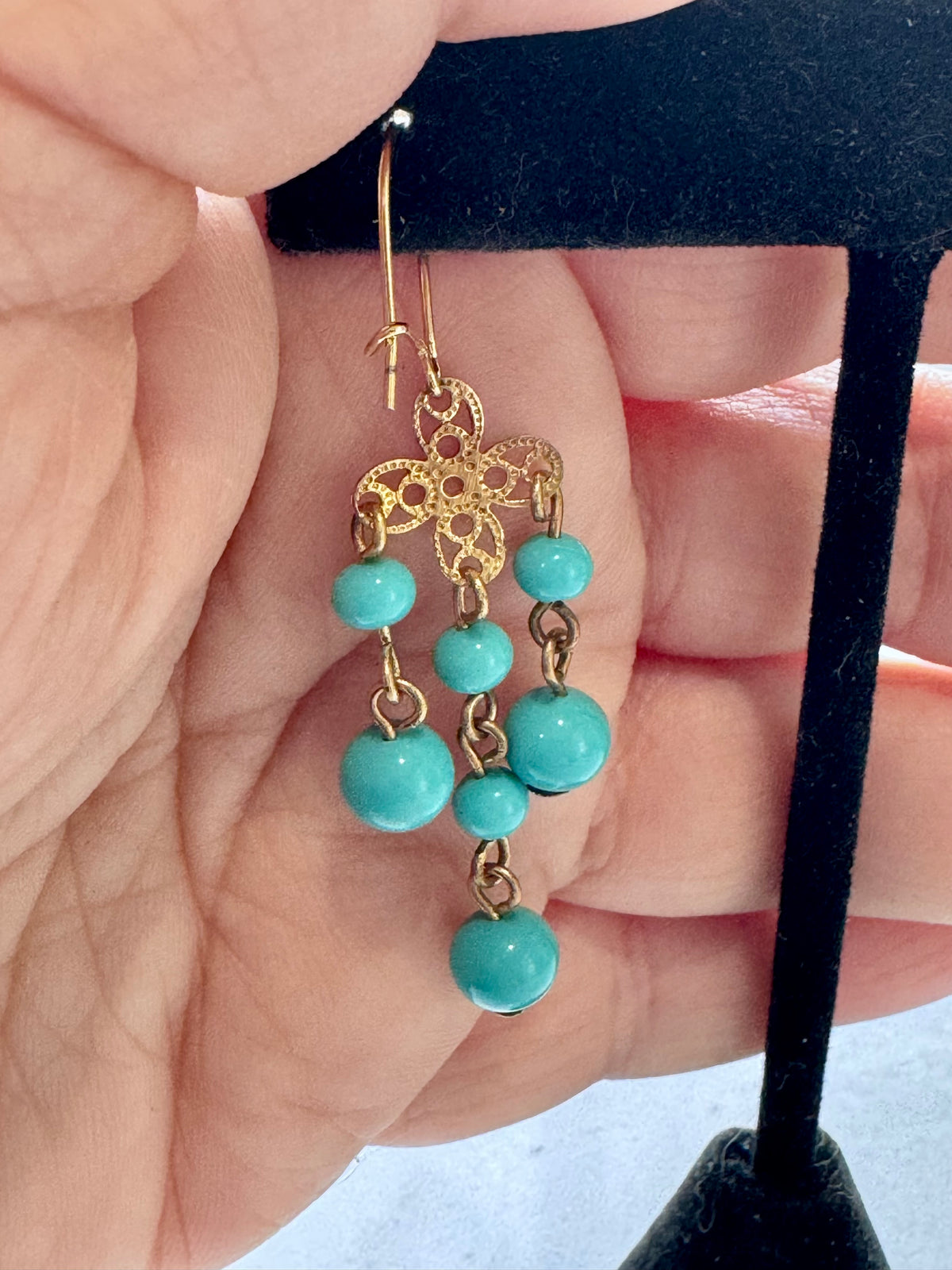 Vintage Ercole Moretti Chandelier Dangle Earrings