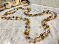 Multicolored Extra Long Freshwater Pearl Necklace