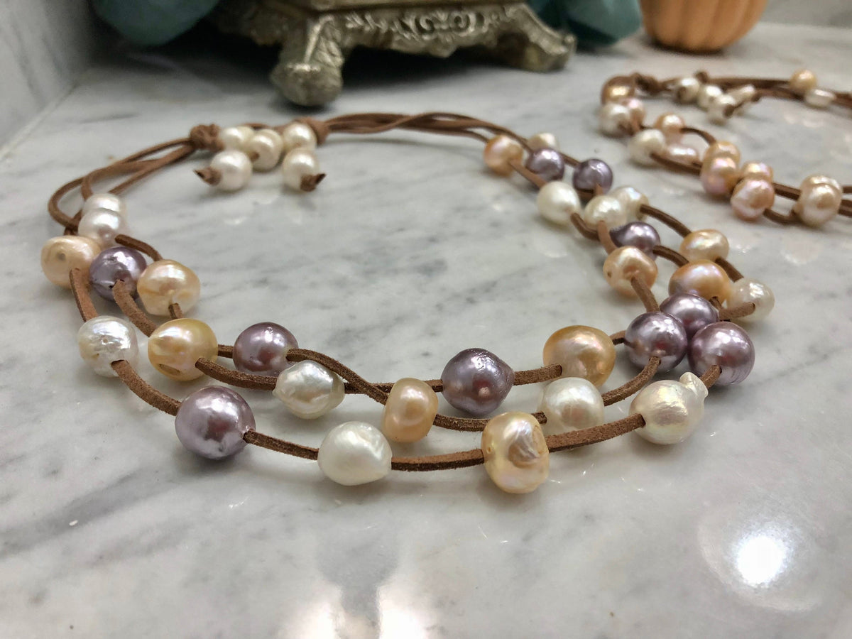 Multicolored Freshwater Pearl necklace