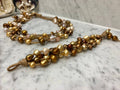 Freshwater Pearl 4 Strand Necklace and Matching Bracelet set