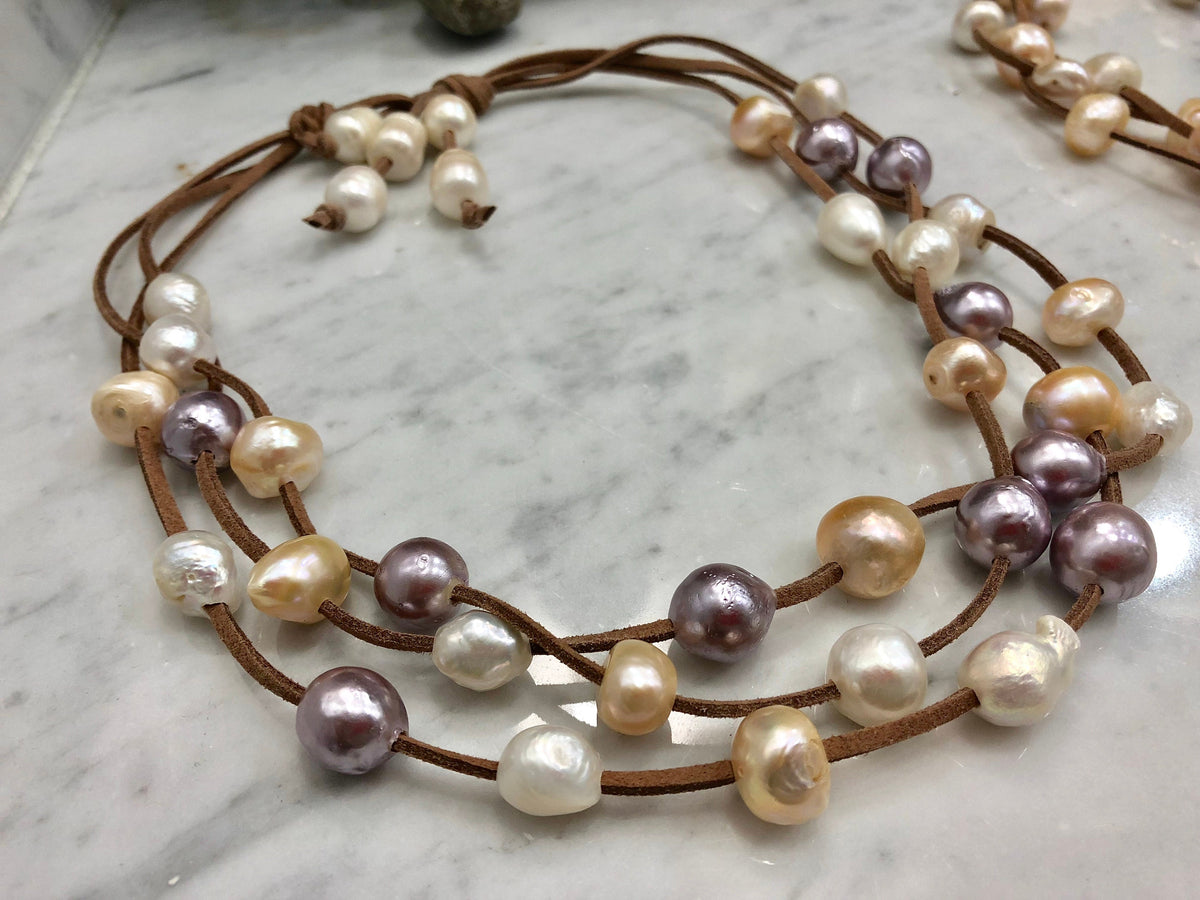 Multicolored Freshwater Pearl necklace