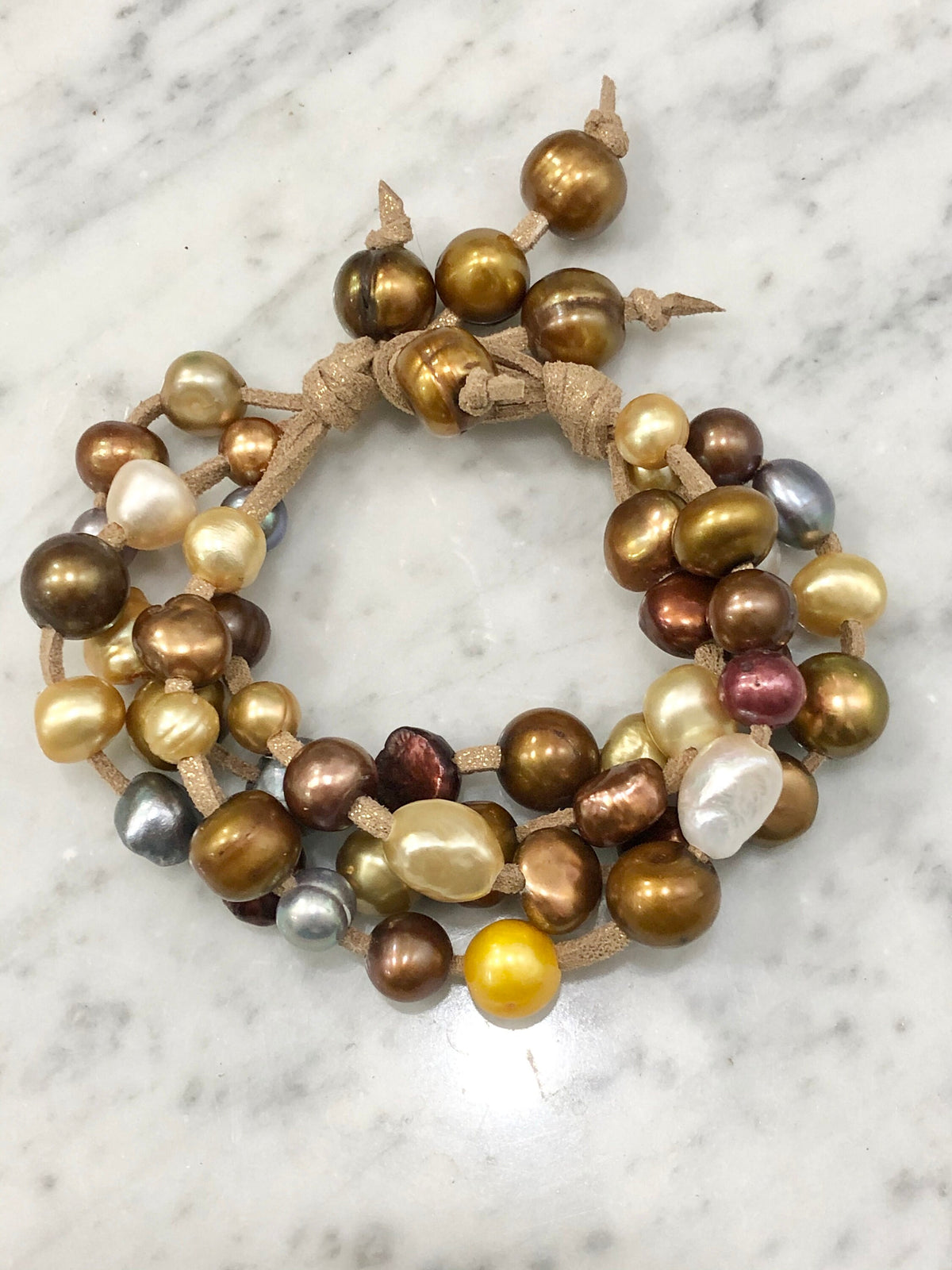 Multicolored Freshwater Pearl Bracelet