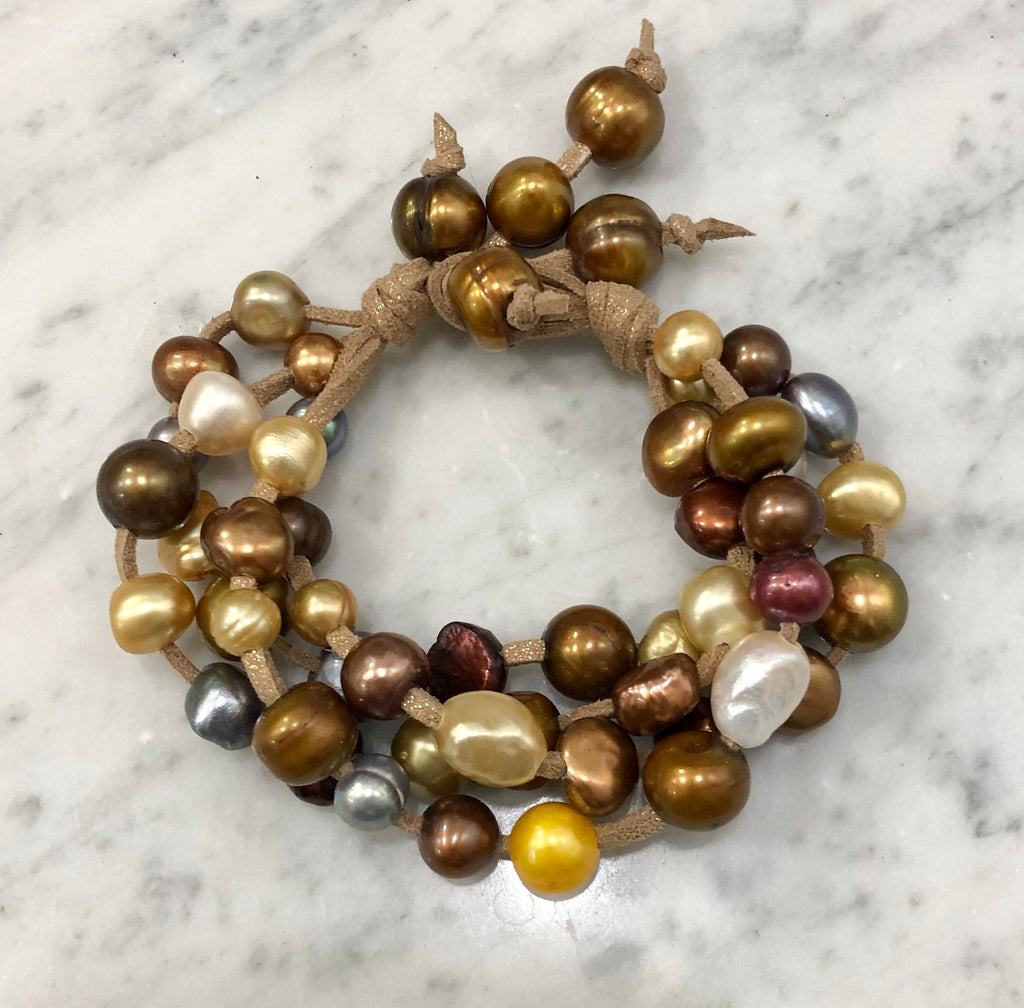 Multicolored Freshwater Pearl Bracelet