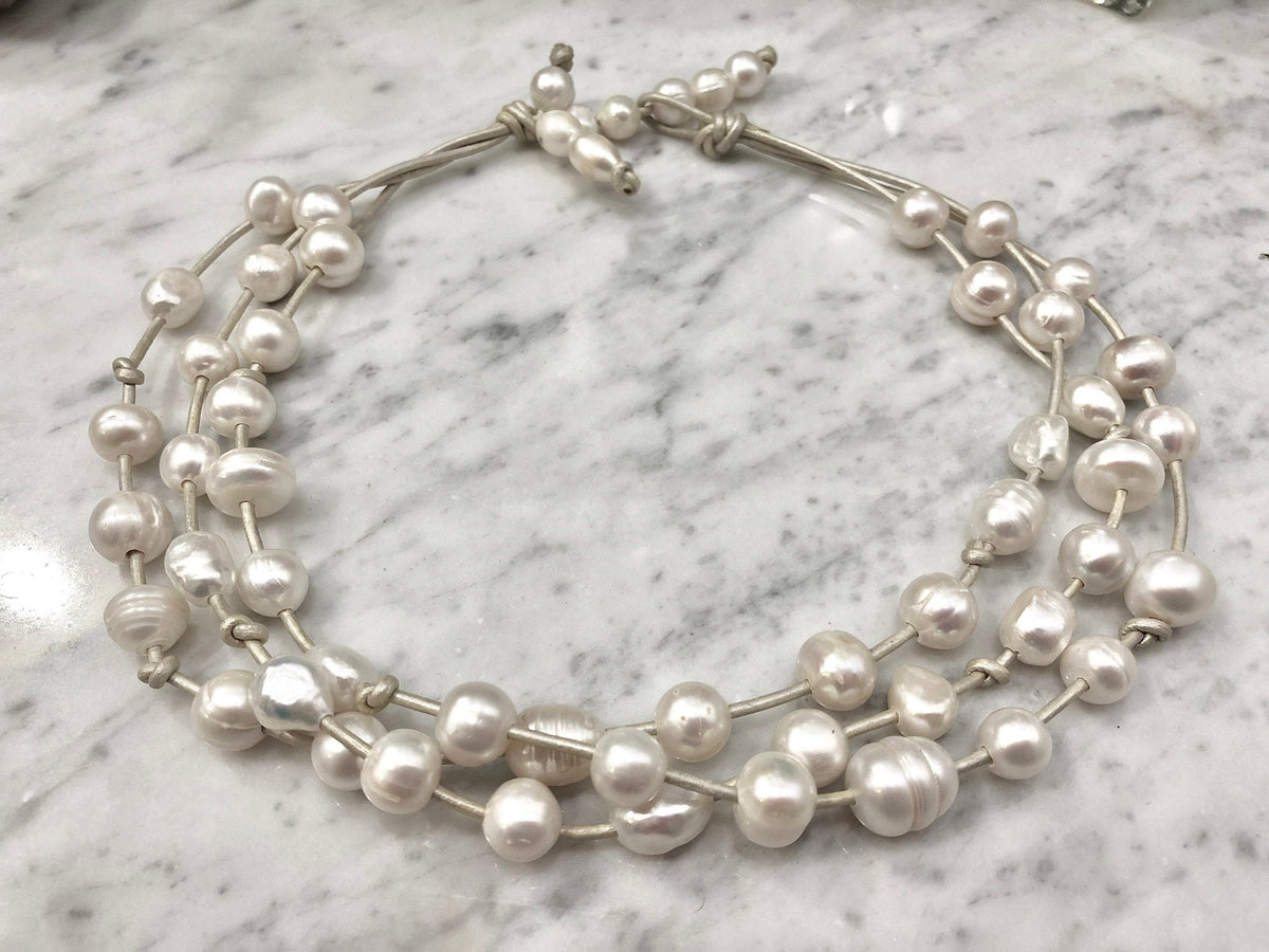 Wedding Cake Pearl Necklace