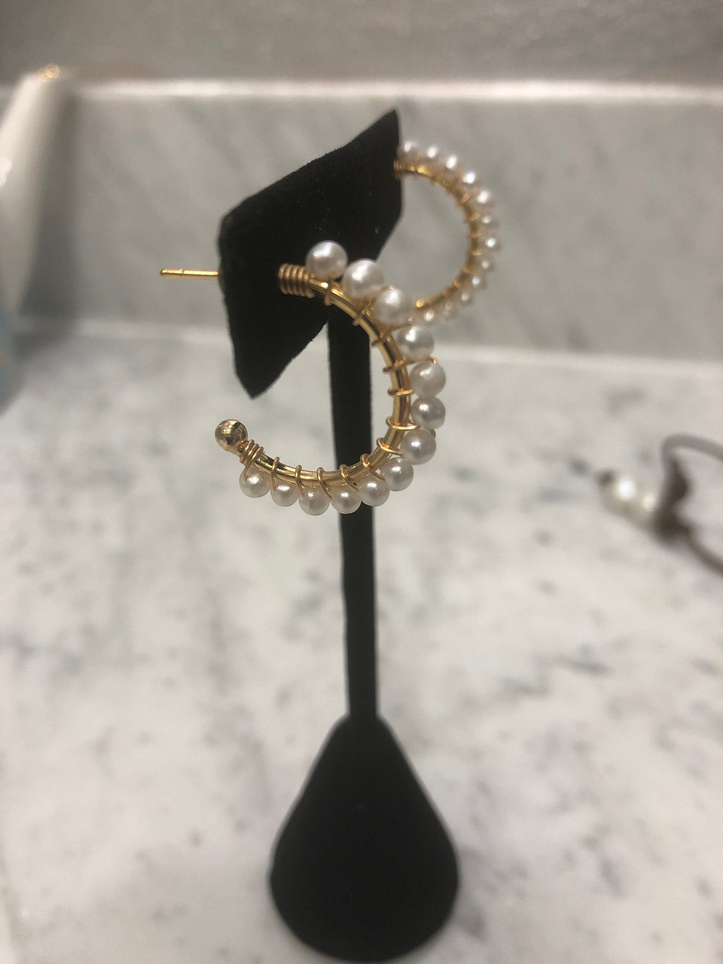 Half Hoop Sterling Silver (POST only) Hoop Earrings