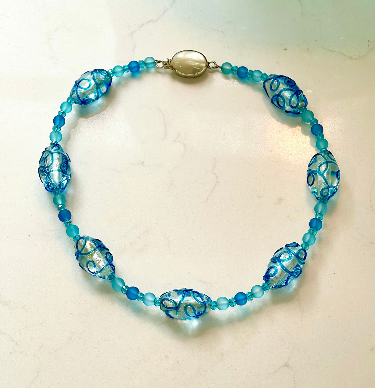 Rosario Leonardi Hand-blown Murano Glass Necklace