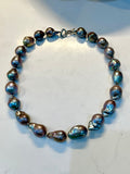Peacock Flameball Pearl Necklace-5 lengths
