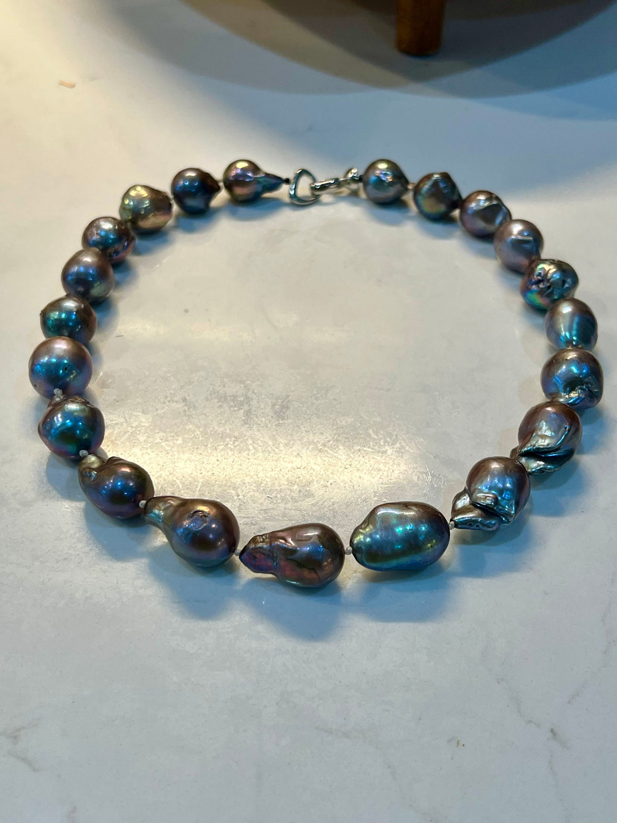 Peacock Flameball Pearl Necklace-5 lengths