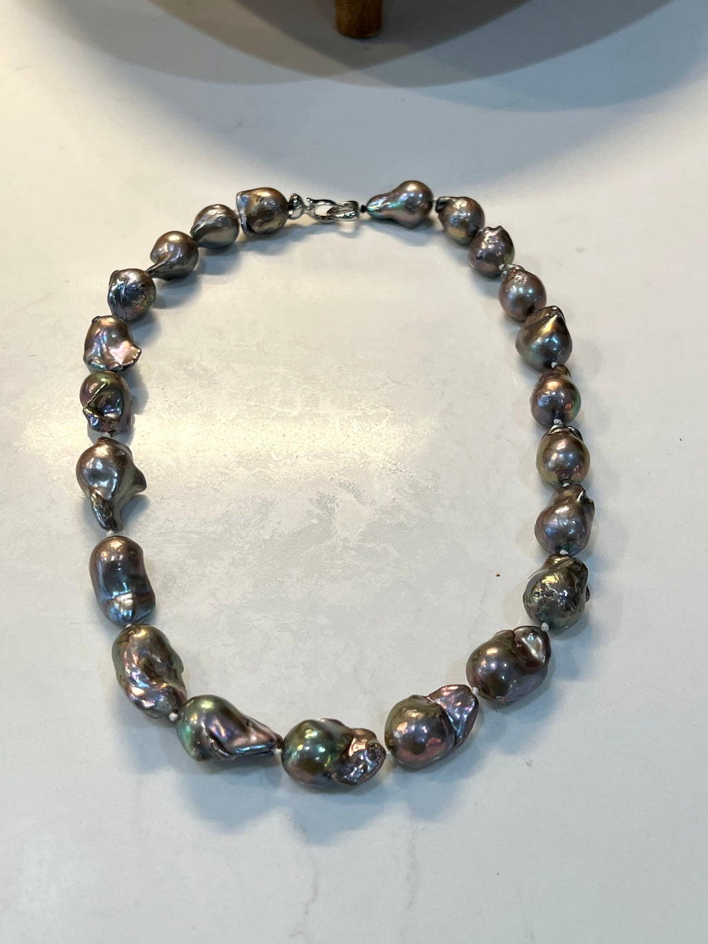 Peacock Flameball Pearl Necklace-5 lengths