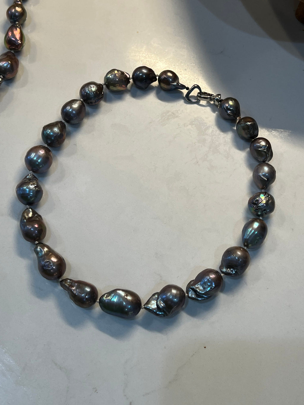 Peacock Flameball Pearl Necklace-5 lengths