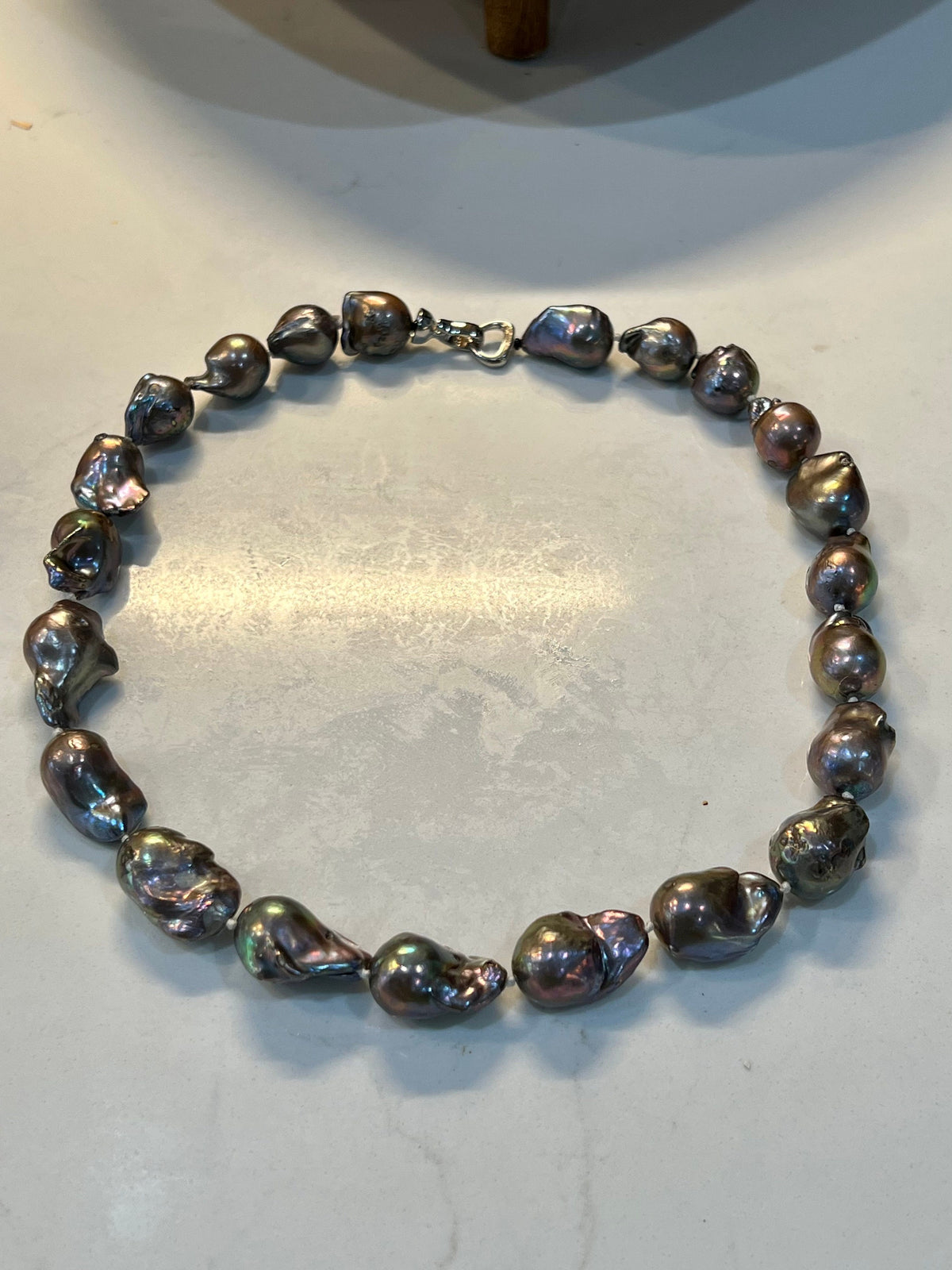 Peacock Flameball Pearl Necklace-5 lengths