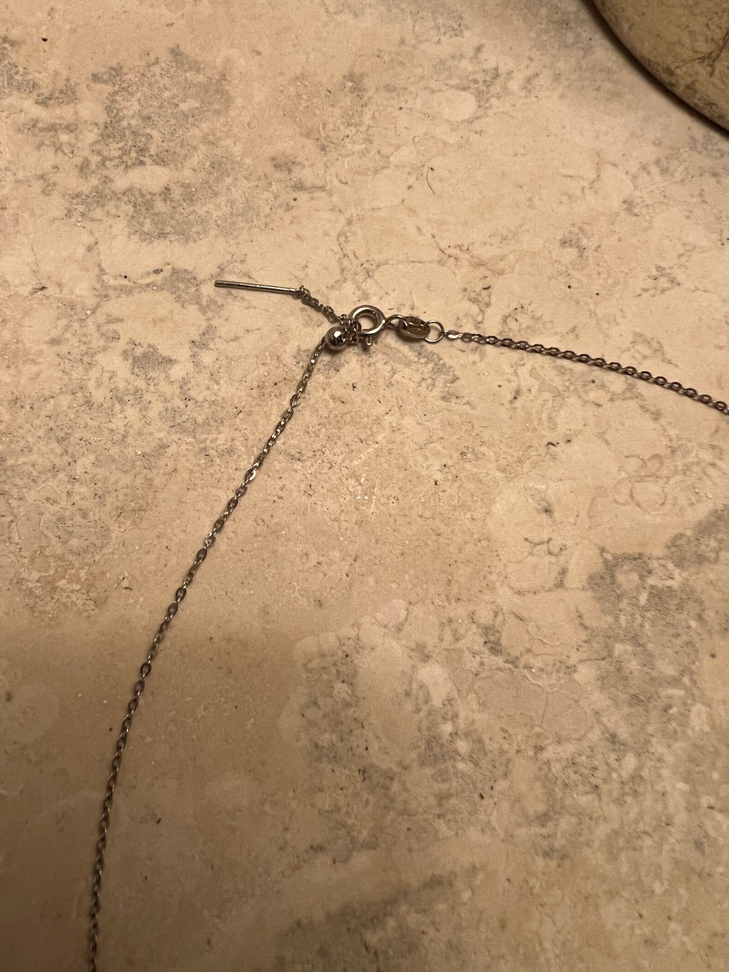 SIX Black Floating Pearls on 925 Sterling Silver Chain