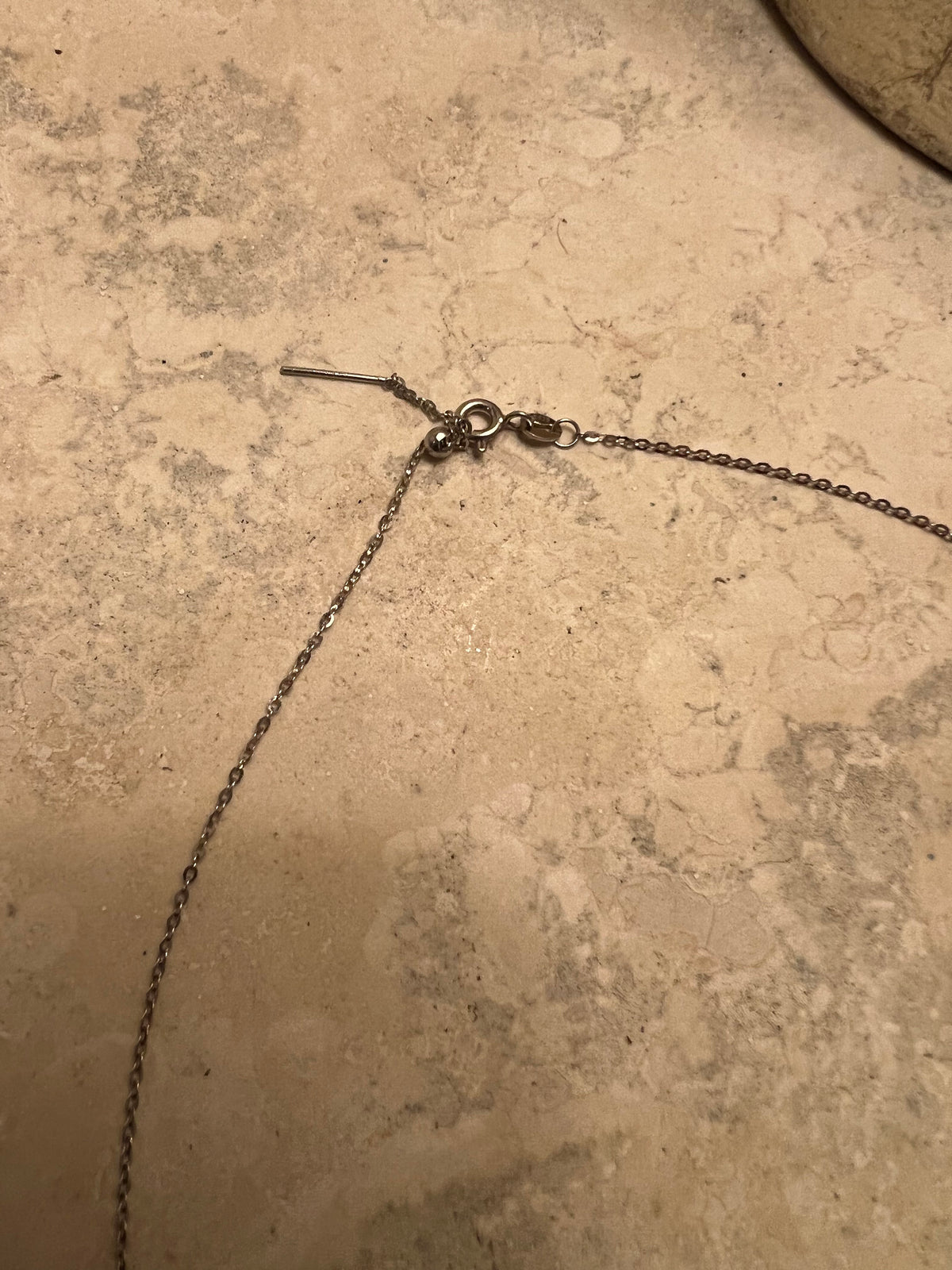 SIX Black Floating Pearls on 925 Sterling Silver Chain