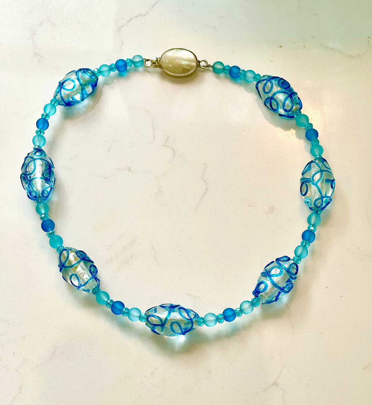 Rosario Leonardi Hand-blown Murano Glass Necklace