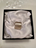 Silver Murano Glass on Sterling Silver Chain