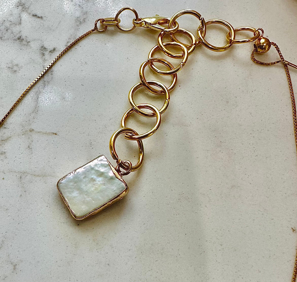 Handmade Lampwork Murano Glass Pendant On Sterling Chain
