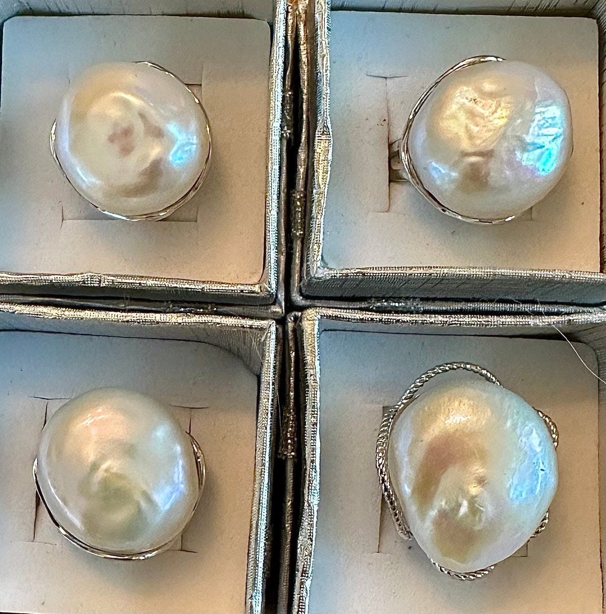 Baroque Pearl Statement Ring set on Sterling Silver