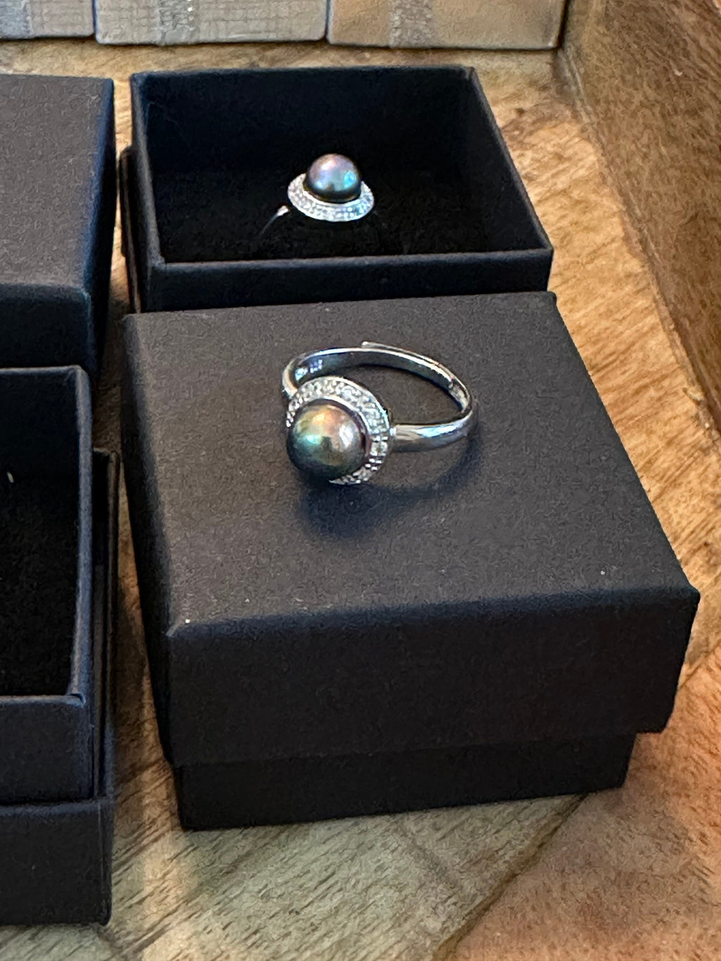 Classic Sterling Silver Ring Featuring Red Round Freshwater Pearl