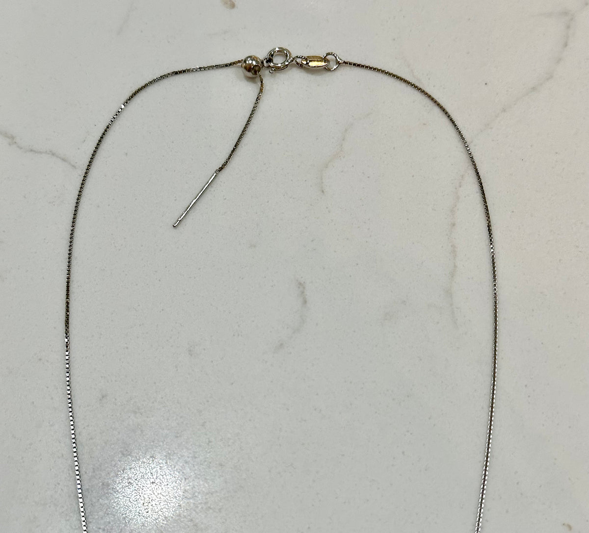 Red Murano Glass on Sterling Chain