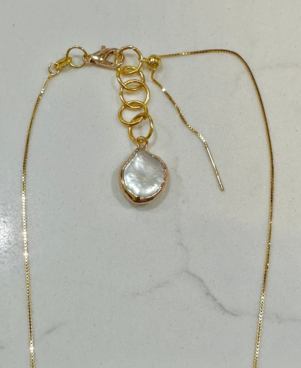 Red Murano Glass on Sterling Chain