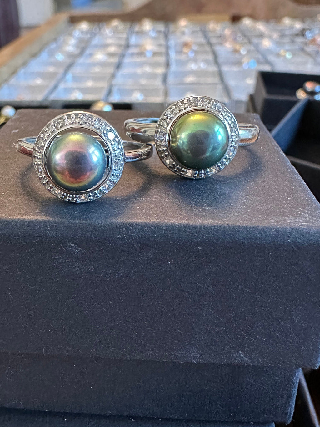 Classic Sterling Silver Ring Featuring Red Round Freshwater Pearl