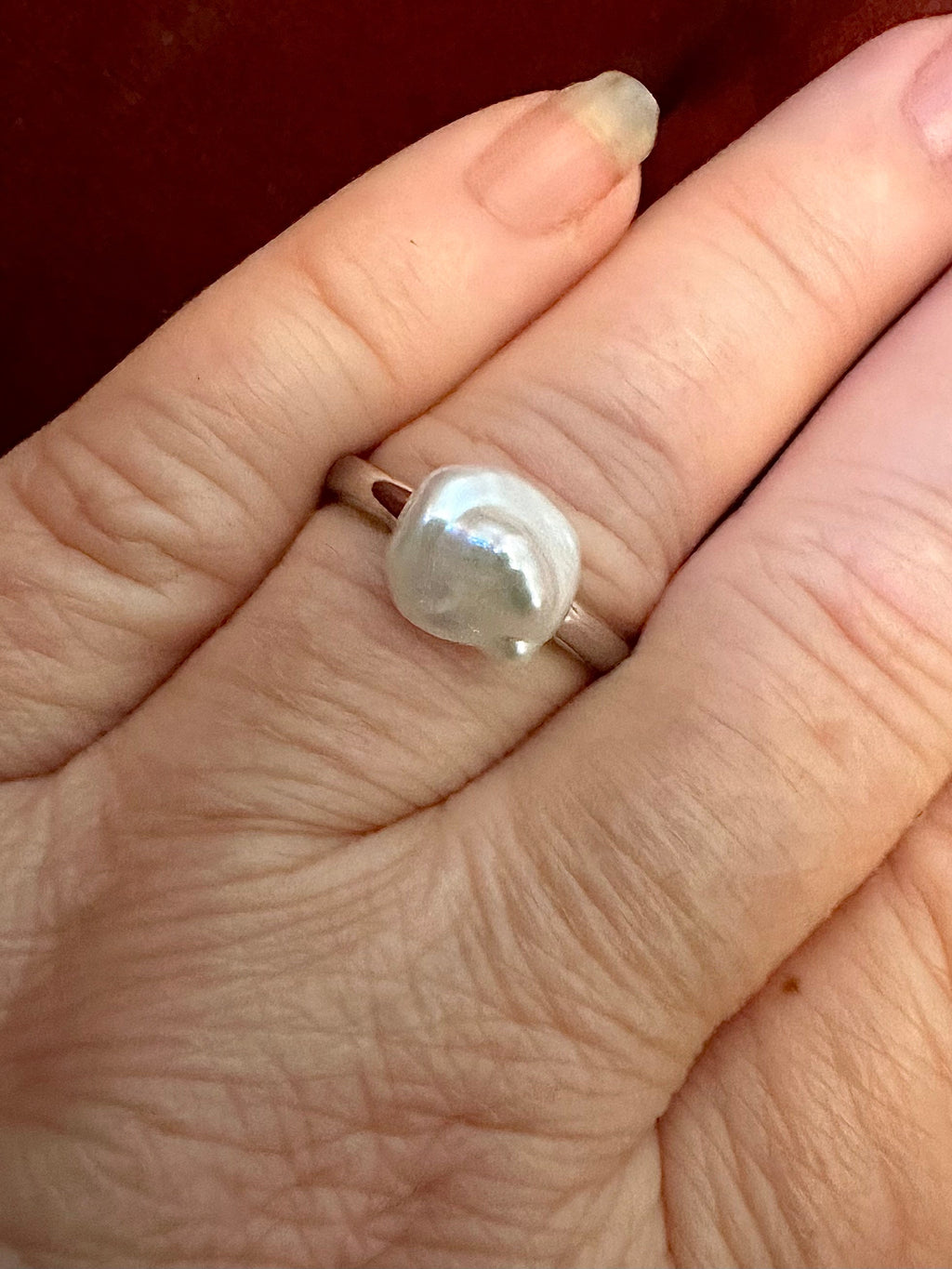 12 MM Freshwater Pearl Ring
