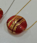 Red Murano Glass on Sterling Chain
