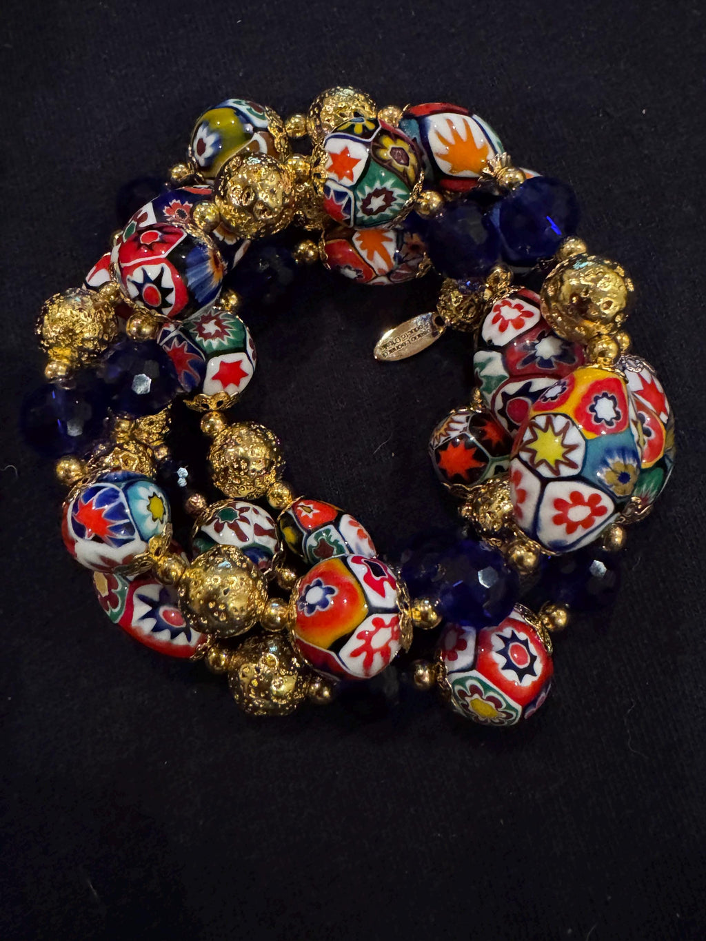 Rosario Leonardi Millefiori Necklace: Vintage Ercole Moretti Murano Glass