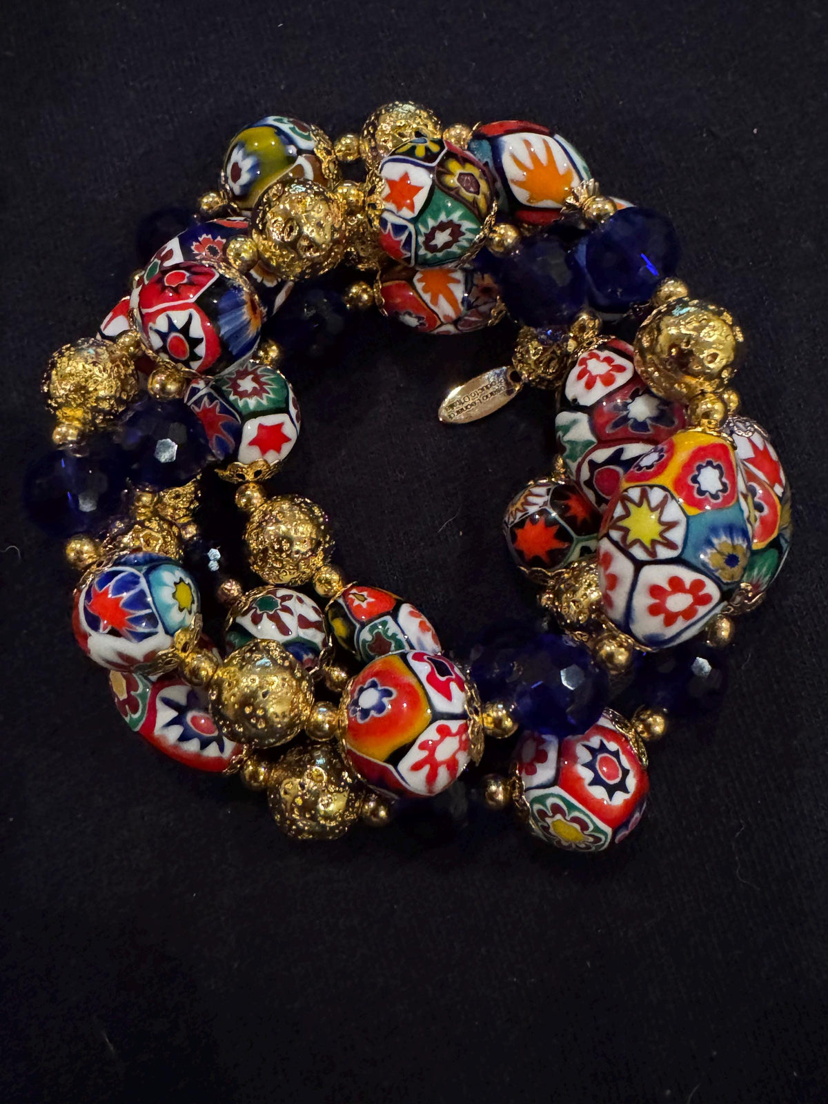 Rosario Leonardi Millefiori Necklace: Vintage Ercole Moretti Murano Glass