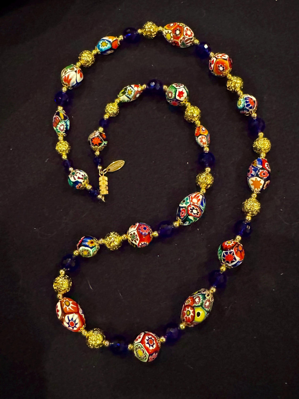 Rosario Leonardi Millefiori Necklace: Vintage Ercole Moretti Murano Glass