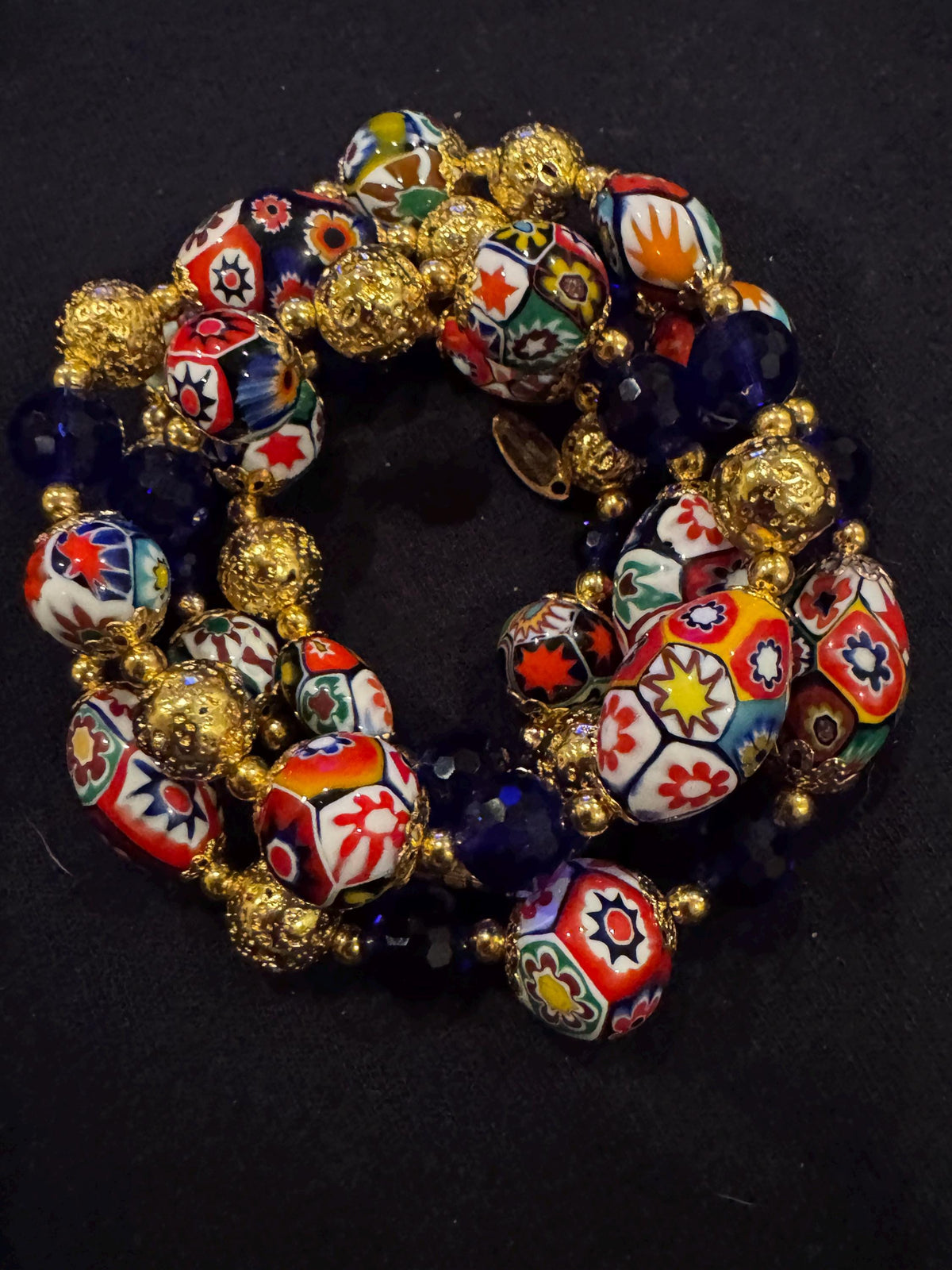 Rosario Leonardi Millefiori Necklace: Vintage Ercole Moretti Murano Glass
