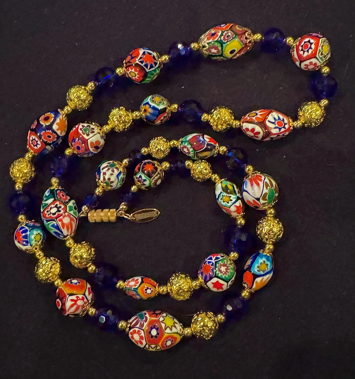 Rosario Leonardi Millefiori Necklace: Vintage Ercole Moretti Murano Glass