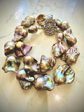 RARE Enormous 26mm Iridescent Flameball Freshwater Pearl Necklace