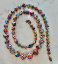 Vintage Millefiori Statement Necklace: Ercole Moretti Beads