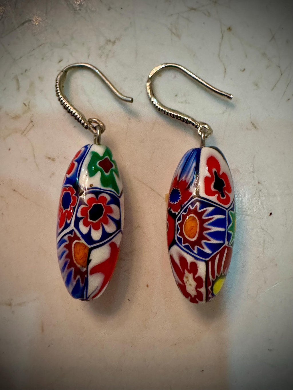 Ercole Moretti Sterling Silver Beaded Hook Earrings