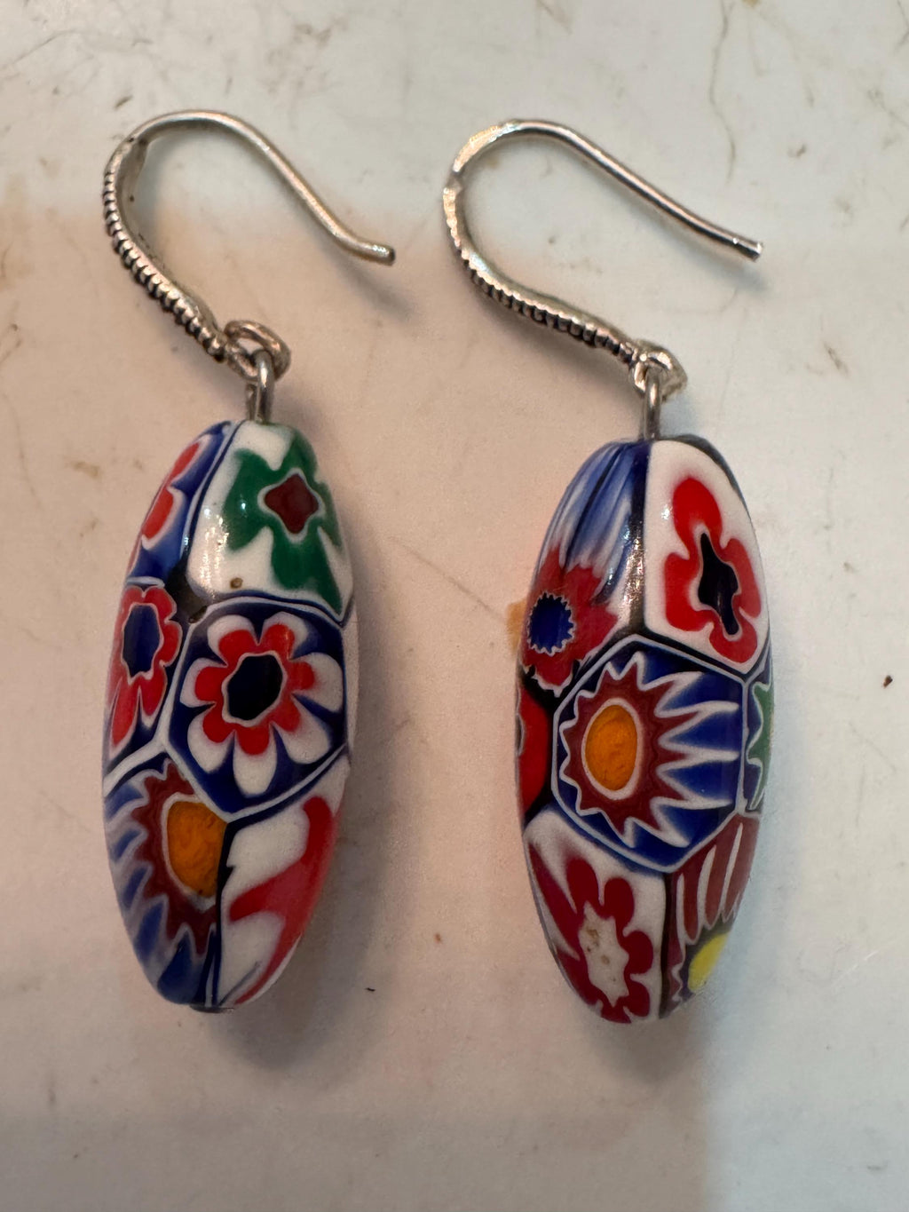Ercole Moretti Sterling Silver Beaded Hook Earrings