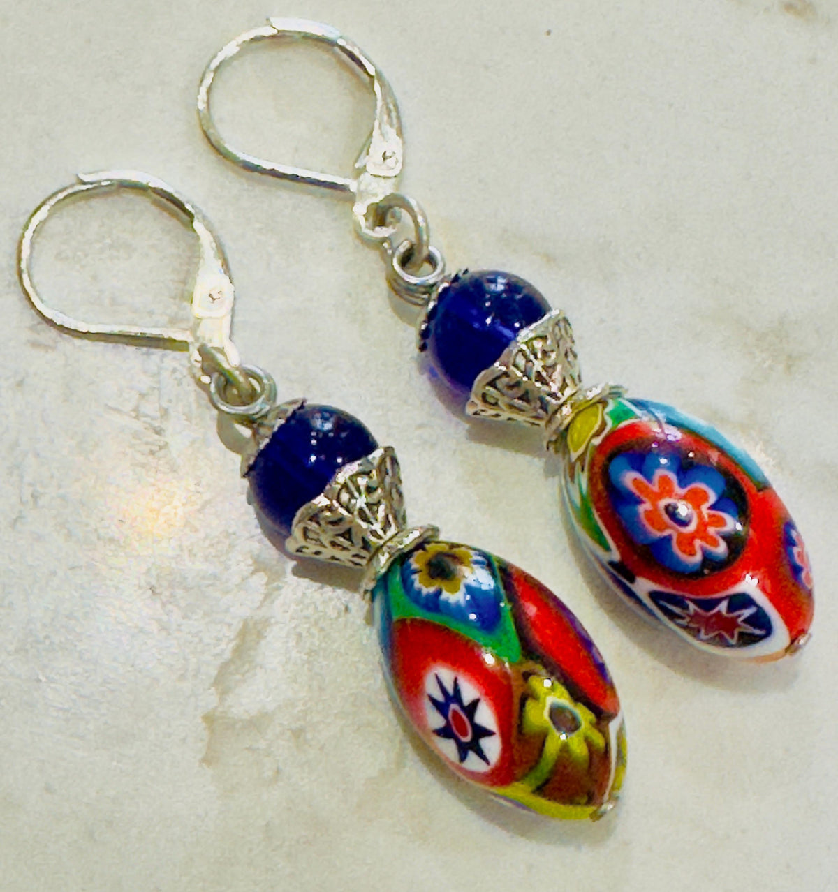 Vintage Ercole Moretti Dangle Earrings: Sterling Silver Earrings