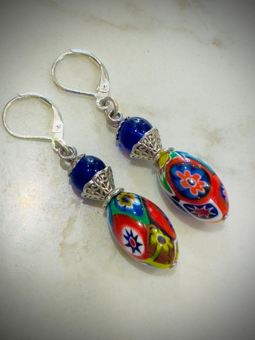 Vintage Ercole Moretti Dangle Earrings: Sterling Silver Earrings
