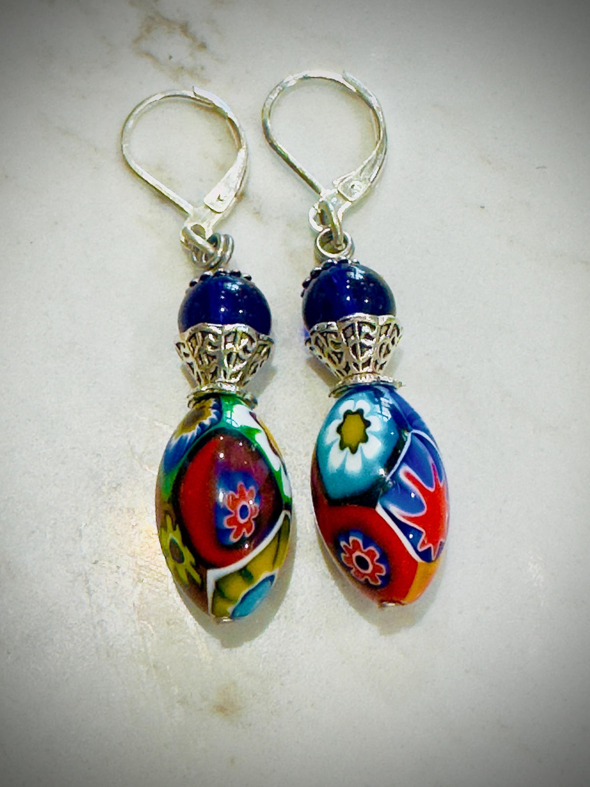 Vintage Ercole Moretti Dangle Earrings: Sterling Silver Earrings