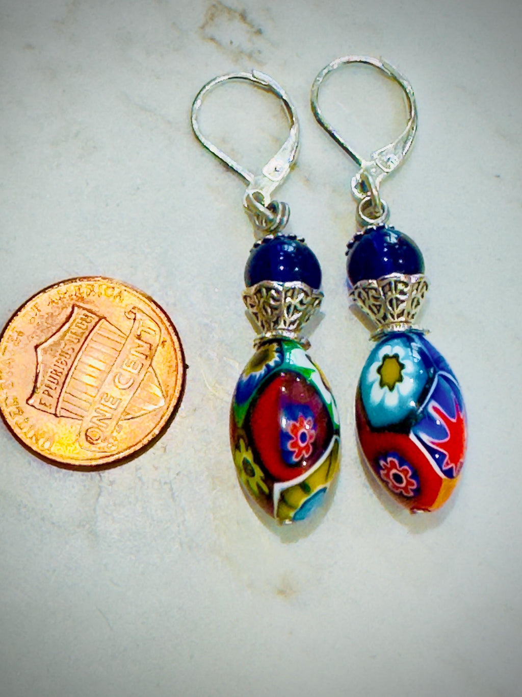 Vintage Ercole Moretti Dangle Earrings: Sterling Silver Earrings