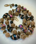 Vintage Murano Wedding Cake Bead Necklace: Rosario Leonardi One-of-a-Kind